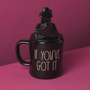 Rae Dunn “If You’ve Got it Haunt It” Double Sided Mug with Topper